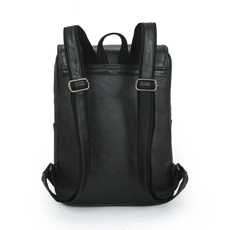 Mochila de viagem masculina retrô, grande capacidade. Ideal para aventuras e viagens. Design clássico e amplo espaço para suas coisas. — foto 3