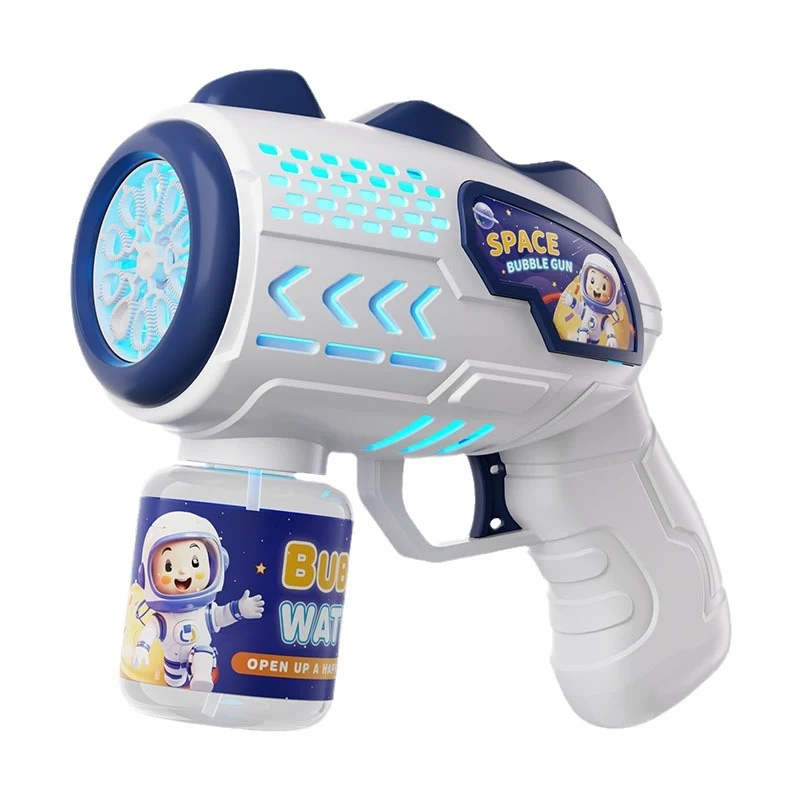 Bubble Machine Outer Space Astronauts Toy Automatic Gatling Electric Endless fun for kids creates fantastic bubbles easi — photo 7