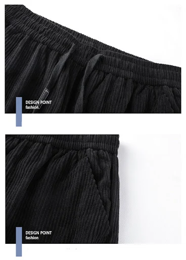 Title 5, Mens Loose Corduroy Drape Casual Sports Pants,...
