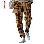 Herren Casual Hose mit 3D-Druck, lockerer gerader Bein Schnitt, Spleiß Design, bequemer moderner Stil für jeden Tag. — foto 13