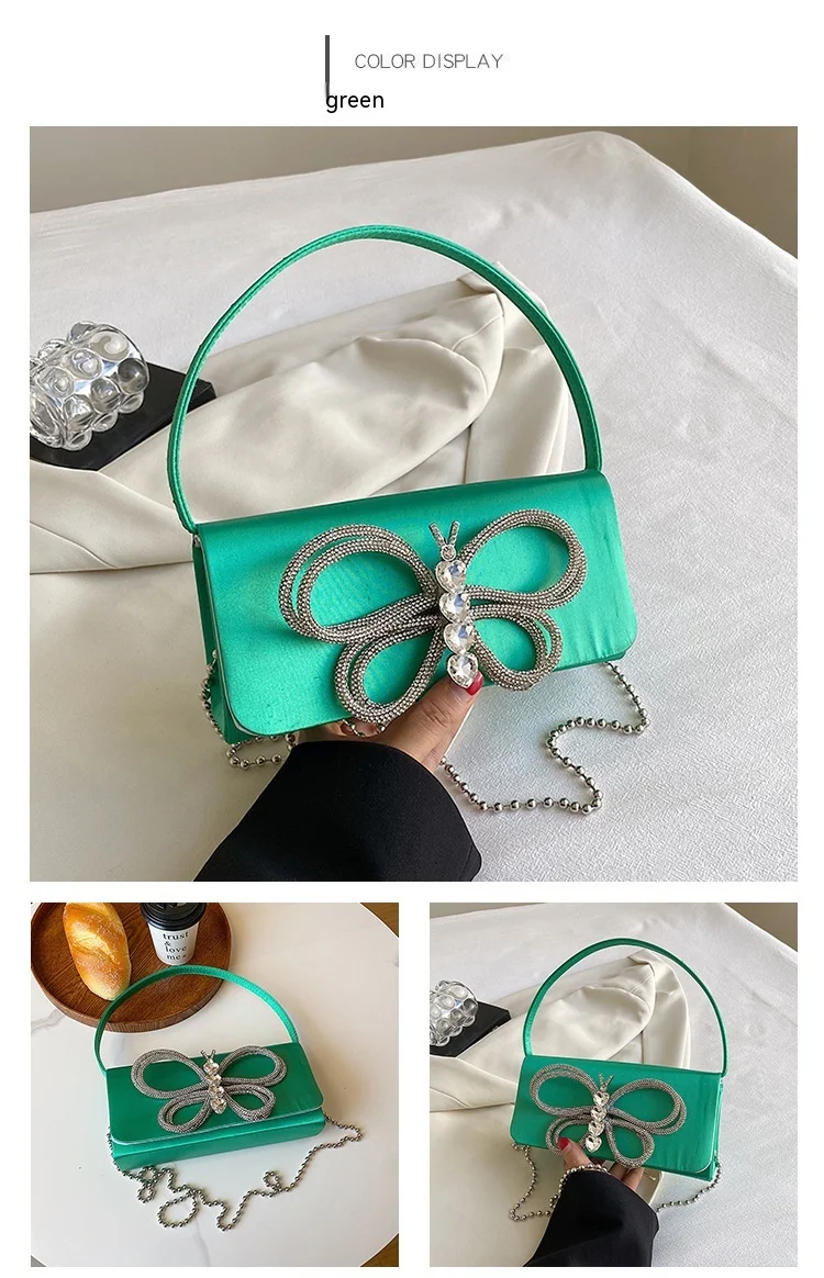 Bolsa feminina com laço Uma bolsa charmosa e elegante para mulheres, ideal para complementar seu visual com praticidade e estilo em qualquer evento. — foto 6
