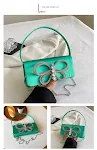 Bolsa feminina com laço Uma bolsa charmosa e elegante para mulheres, ideal para complementar seu visual com praticidade e estilo em qualquer evento. — foto 6