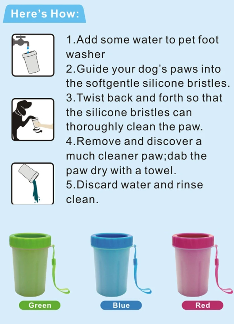 Paw Cleanser with FLAT bottle mouth. Effortlessly cleans dirty paws. Easy to use and essential for maintaining your dog' — photo 4