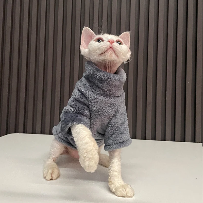 Ropa para gatos y perros de terciopelo de visón alemán grueso, cálida, cómoda y abrigada. La mejor opción para el invierno. — foto 3