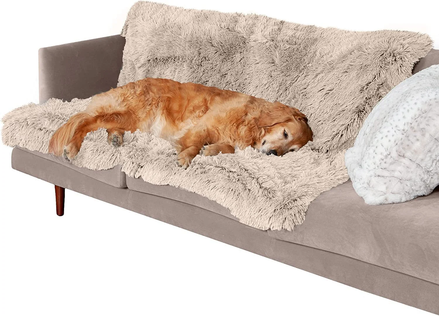 Plush Waterproof Blanket Double Layer Thickening Cushion offers warmth, comfort and protection for your sofa or bed. Per — photo 3