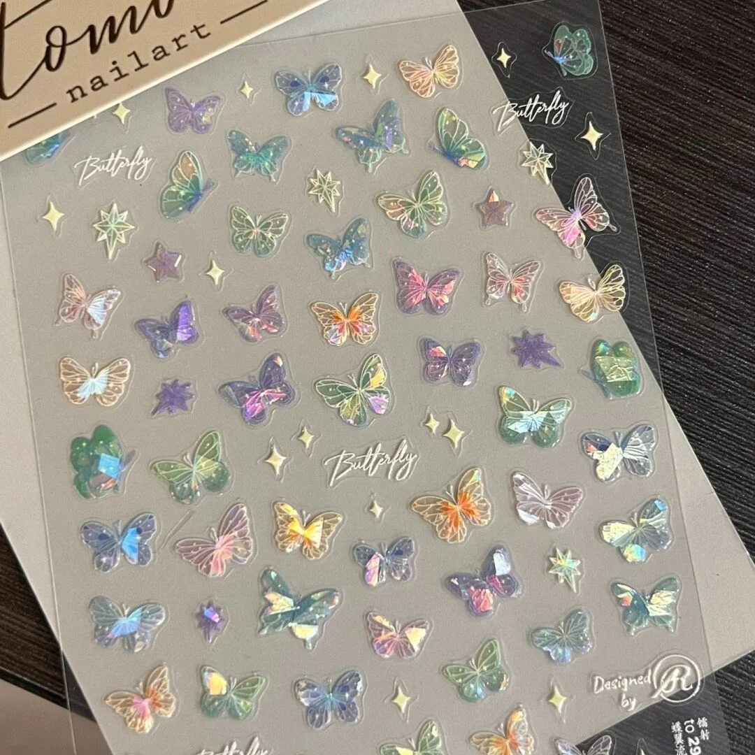 Manicure Avançada com Adesivos de Laser Streamer e Asas de Borboleta para Alívio, Unhas Incríveis e Efeito Duradouro — foto 1