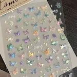 Manicure Avançada com Adesivos de Laser Streamer e Asas de Borboleta para Alívio, Unhas Incríveis e Efeito Duradouro — foto 1