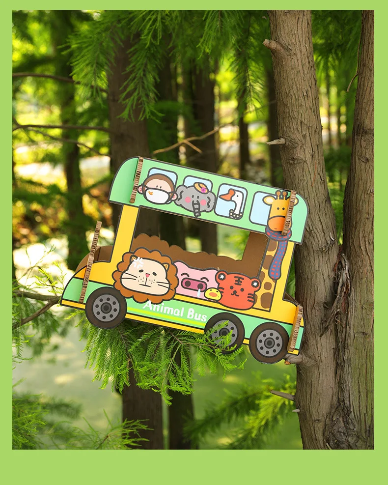 Title 23, New Double cat house climbing bus design pet fu...