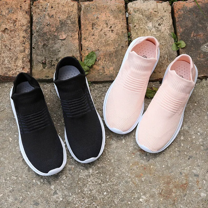Title 11, Flying Knit Elastic Socks Shoes Casual Sports S...