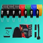 Latex Pull Rope oefeningen weerstandsbanden stretch training yoga band voor thuis fitness en spieropbouw, flexibiliteit verbetering en kracht — foto 18