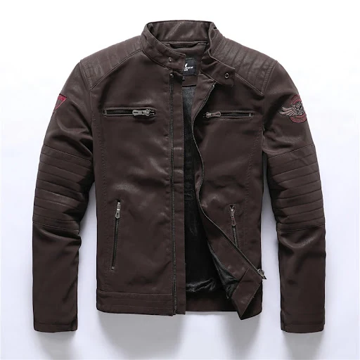 Title 13, Mens Fashion PU Leather Jackets Coats. Elevate...