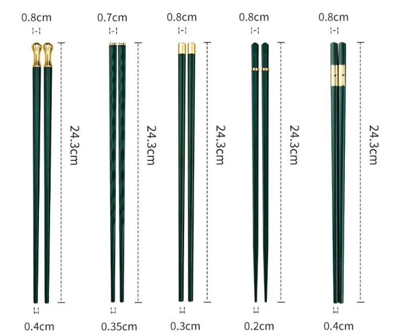 Title 1, Anti-slip High Temperature Alloy Chopsticks Set...