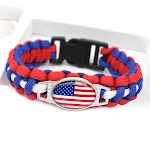 Pulseira de sobrevivência trançada com paracord para atividades ao ar livre. Ferramenta essencial para emergências e aventuras. — foto 46