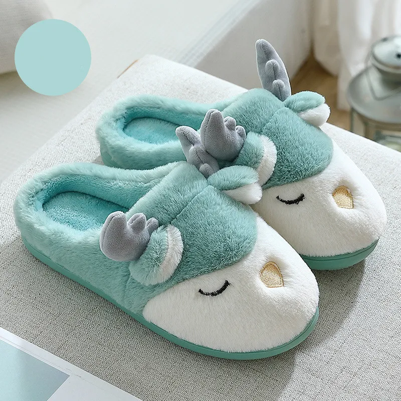Cute Plush Home Cotton Shoes For Men, soft and comfortable slippers, perfect for keeping your feet warm and relaxed whil — photo 8
