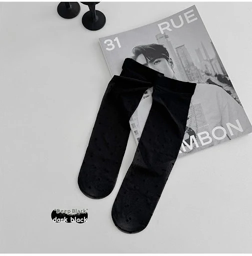 Title 11, Thin Transparent Bunching Socks Womens Socks P...