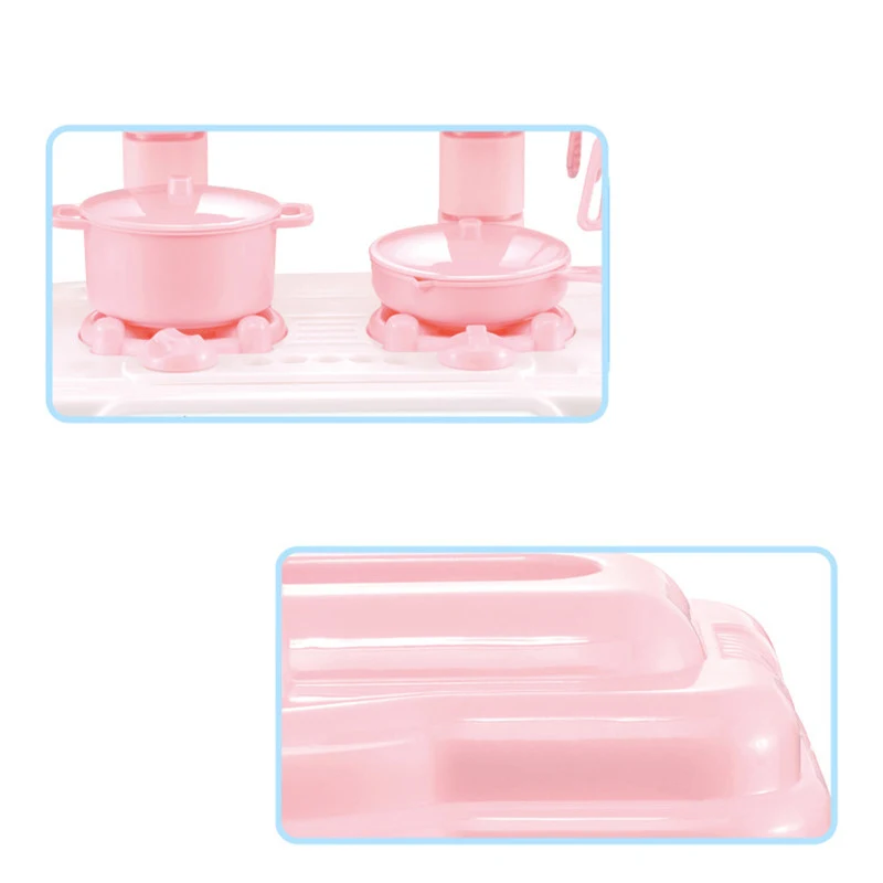 Title 3, Girl Simulation Tableware Mini Kitchen Toy Set ...