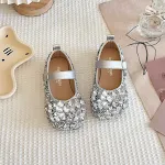 Scarpe Diamante di Vetro da Ragazza Performance Ballo Luce Brillante Calzature Perfette per Ballare e Sfilare Sulla Scena — foto 7
