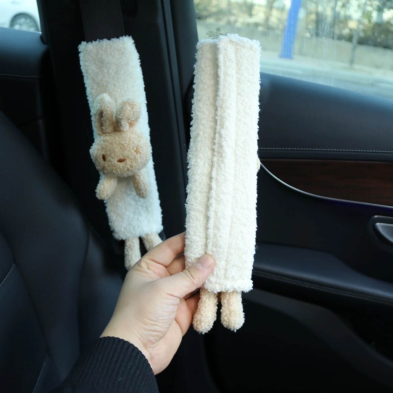 Title 5, Cartoon Cute Plush Safety Belt Shoulder Protect...