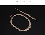Conjunto de Quatro Peças Colar Brincos Joias. Adicione um toque de sofisticação a qualquer look. Perfeito para presentes ou uso pessoal. — foto 4