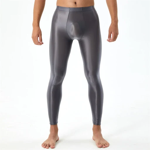 Title 21, Plus Size Shiny Silky Bodybuilding Ankle-length...