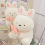 Boneca de coelho de pelúcia para menina Presente de aniversário Brinquedo macio e adorável perfeito para abraçar e brincar Um companheiro ideal para diversão e carinho — foto 4