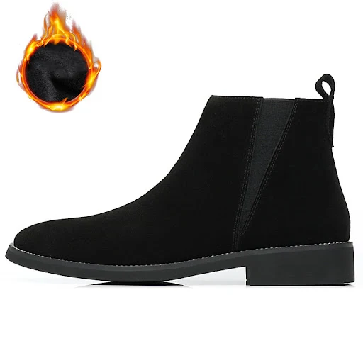 Title 4, Stivali mid-cut in pelle stile britannico per l...