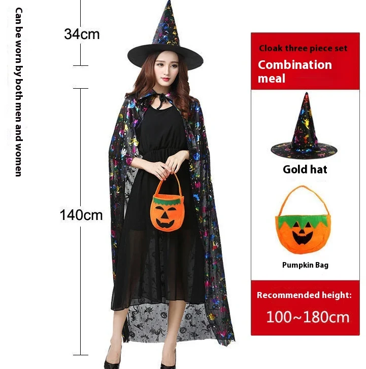 Fantasia de bruxa mágica feminina para Halloween, vestido de festa. Seja a bruxa mais charmosa! Ideal para festas e eventos. — foto 23