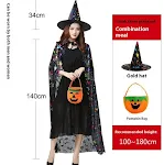 Fantasia de bruxa mágica feminina para Halloween, vestido de festa. Seja a bruxa mais charmosa! Ideal para festas e eventos. — foto 23