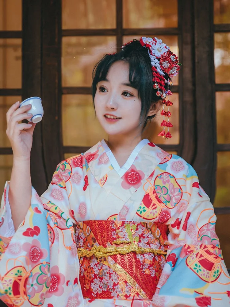 Shenming Girl Formal Dress Traditional Japanese Kimono Dress for Girls. Elegant and graceful. Perfect for special occasi — photo 9