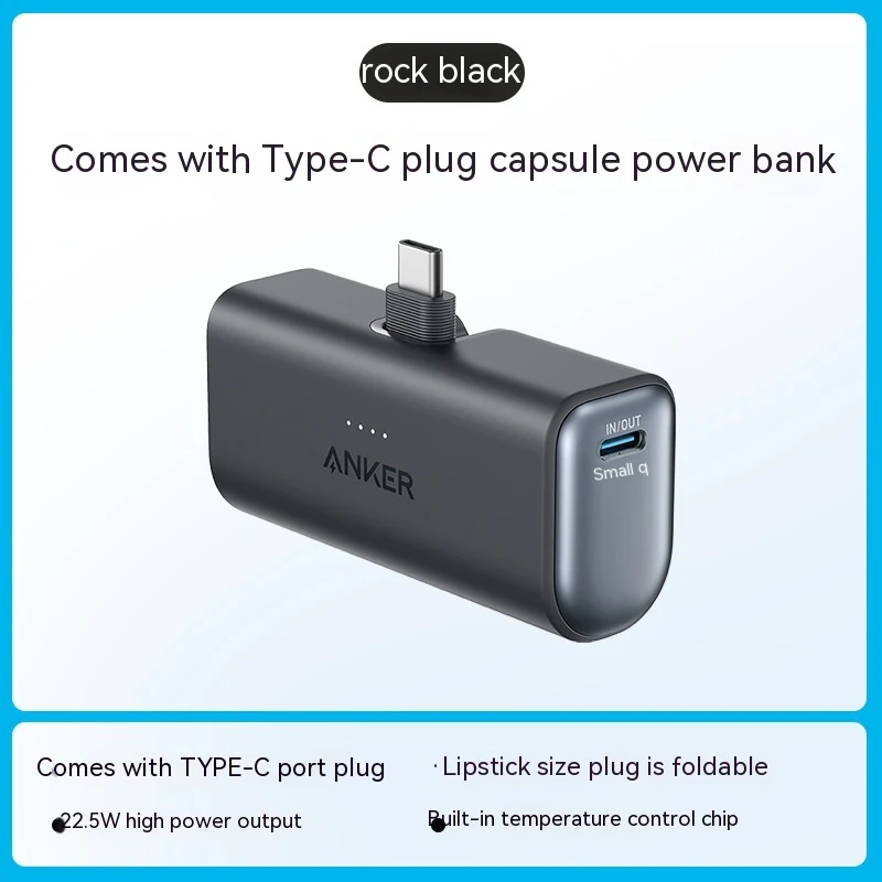 Capsule Power Bank Small Portable Mobile Power Pack Compact and Lightweight Fast Charging for Phones and Devices Perfect — photo 7