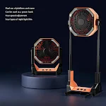 8000mAh Telescopic Wireless Electric Fan Outdoor Camping USB Charging Portable Power Bank 4-Speed — photo 4