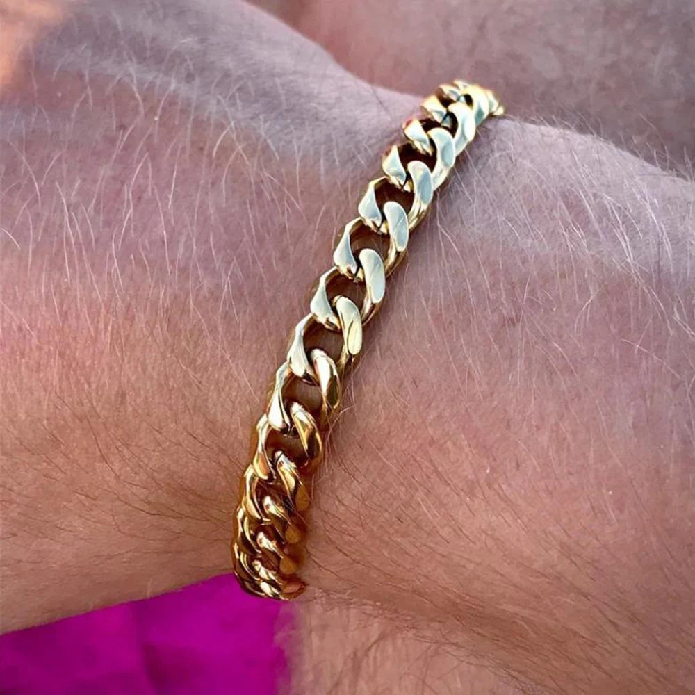 Title 1, Pulseira masculina ajustável de aço titânio Mia...