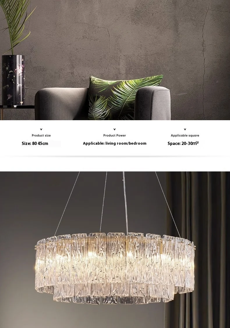 Title 4, Italian Light Luxury Chandelier Lamp for Living...