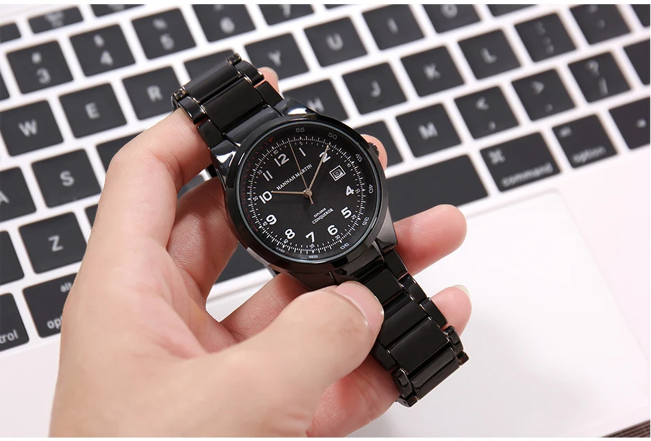 Title 8, Reloj de cuarzo calendario impermeable para hom...