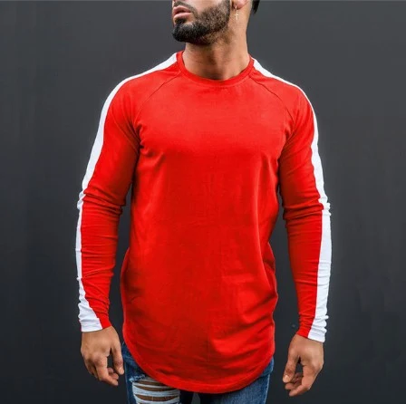Camiseta Esportiva Masculina Manga Longa com Recortes, Conforto e Estilo para Lazer e Treino, Tecido Respirável e Design Moderno, Ideal para Atividades. — foto 3
