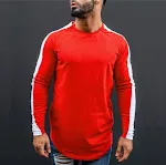 Camiseta Esportiva Masculina Manga Longa com Recortes, Conforto e Estilo para Lazer e Treino, Tecido Respirável e Design Moderno, Ideal para Atividades. — foto 3