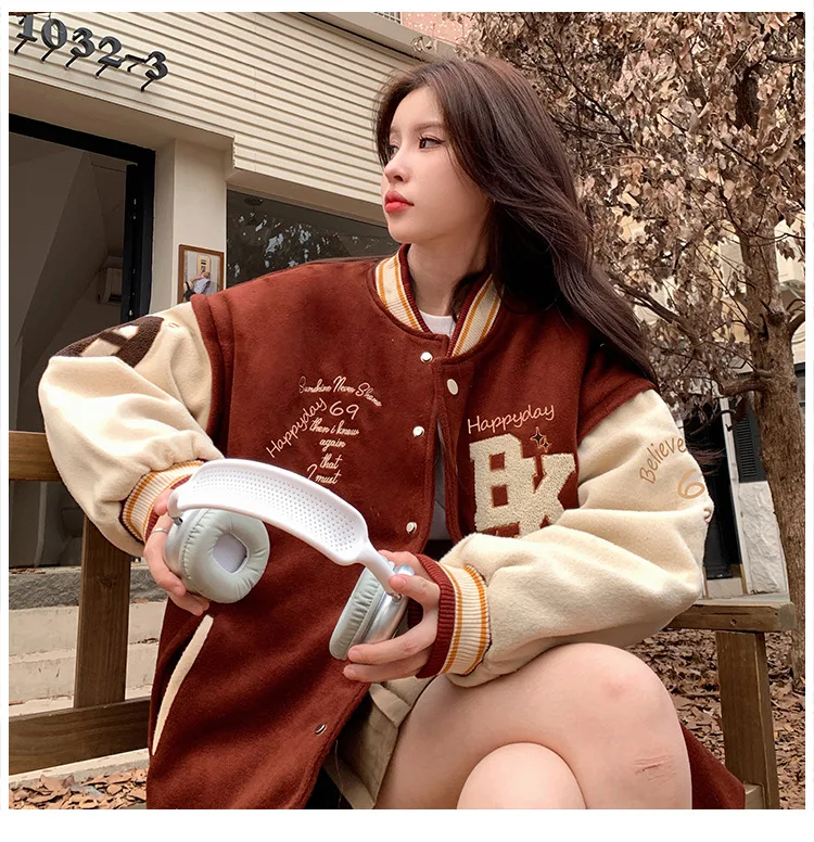Title 2, American Retro Contrast Color Girl Baseball Uni...
