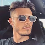 Ins Retro Polygonal Double Bridge Sunglasses. Enjoy stylish UV protection and a clear view. These sunglasses offer a coo — photo 14