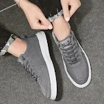 Men's Lace-up Letter Print Platform Canvas Sneakers – Comfortable and stylish sports shoes perfect for everyday wear and — photo 11