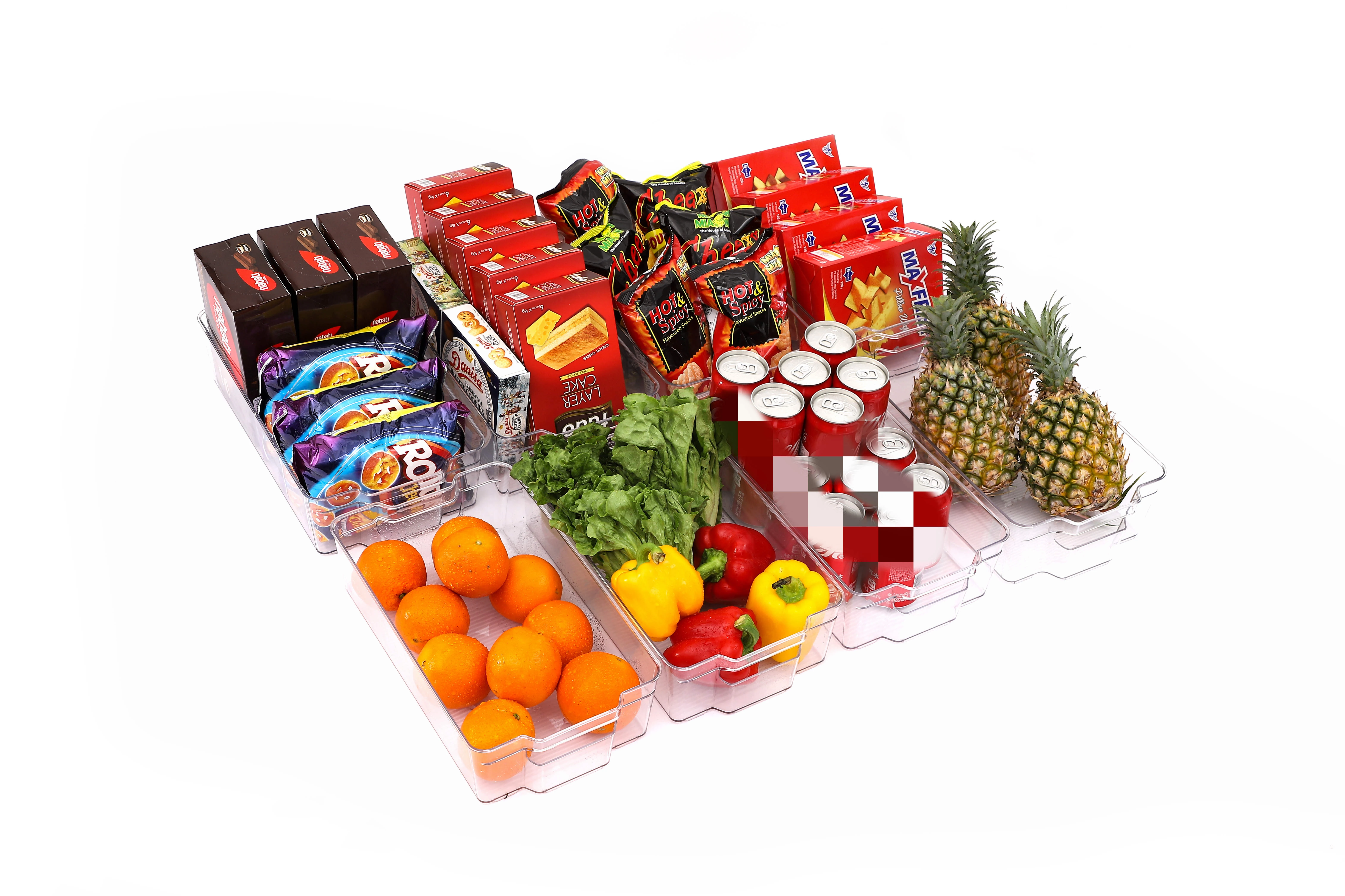 Title 3, 8 Pcs Large Fridge Box Set Organize your refrig...