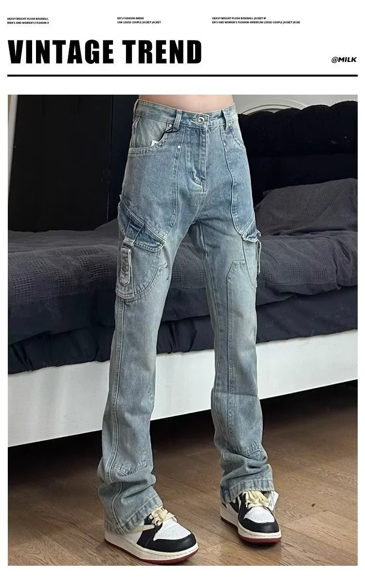 Calças de trabalho masculinas estilo retrô americano, modelo lenhador, duráveis e confortáveis, ideais para trabalho pesado e atividades ao ar livre. — foto 17