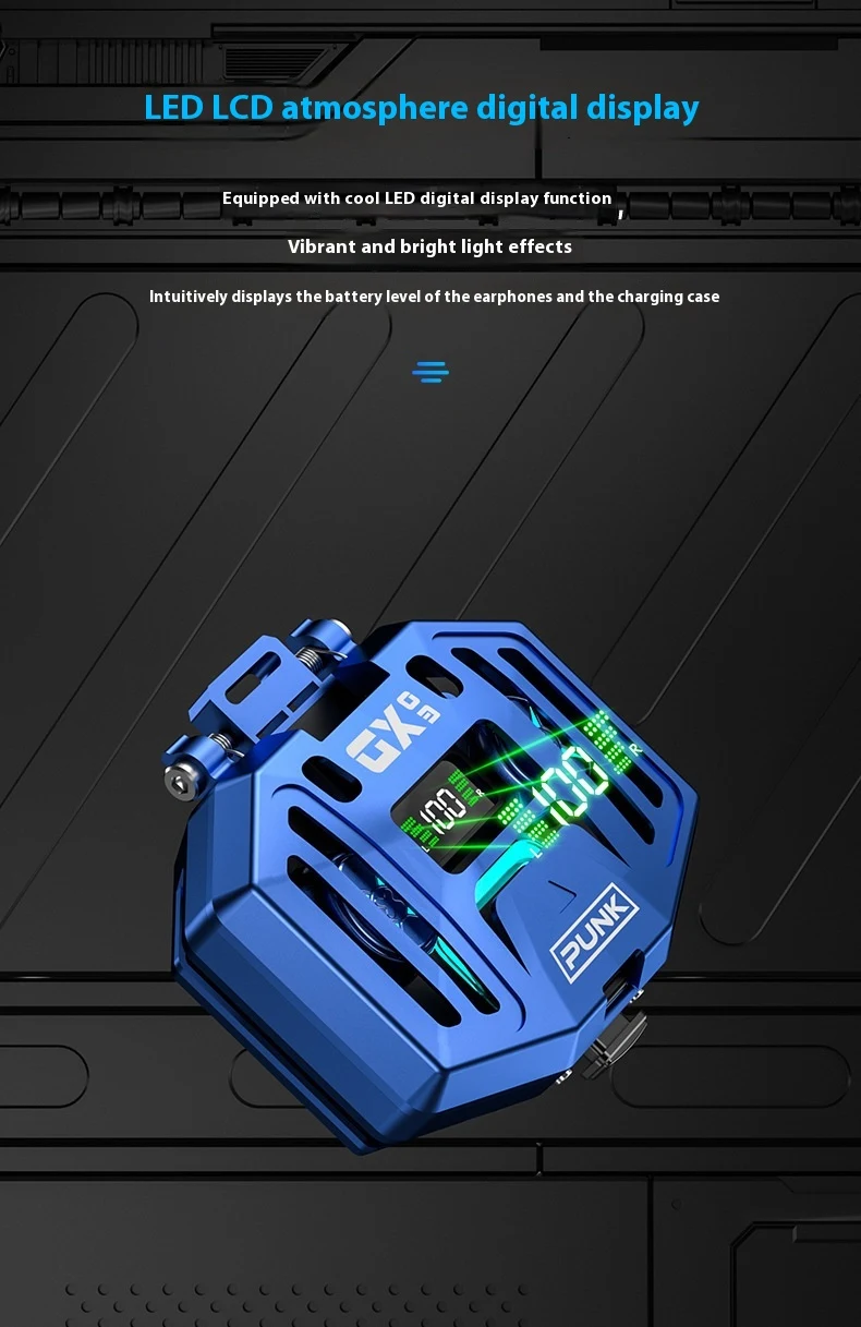 Title 5, DX-03 Mechanical Metal TWS Bluetooth Wireless H...