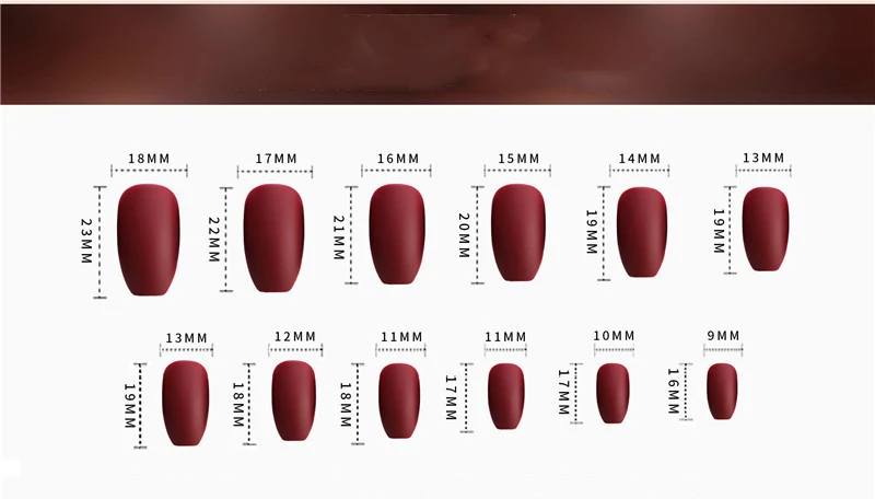 Title 3, 24 pieces ballet khaki matte false nails. Achie...