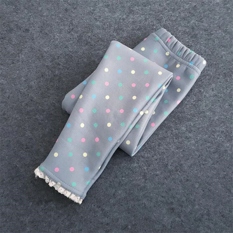 Title 2, Schattige meisjes skinny fleece broek met print...