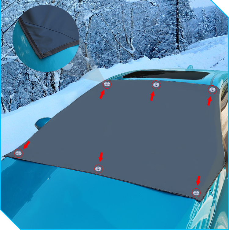 Title 5, Magnetic Car Sunshade and Snow Gear with 5 Magn...
