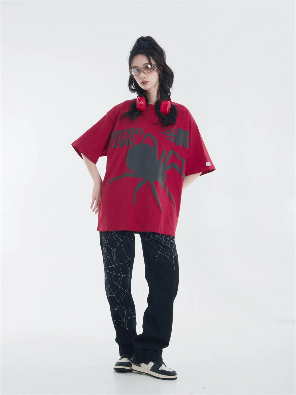 Title 5, Niche Spider Printed Short-sleeved T-shirt For ...