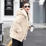Women's Flannel Hooded Coat Mid-length Winter. Stay warm and stylish this winter. Comfortable and perfect for everyday w — photo 3