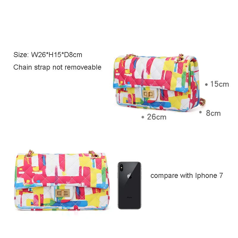 Modieuze Lingge Kettingtas Schoudertas Messenger Bag Elegant en Functioneel Perfect voor Dagelijks Gebruik en Speciale Gelegenheden Voeg Stijl Toe. — foto 3