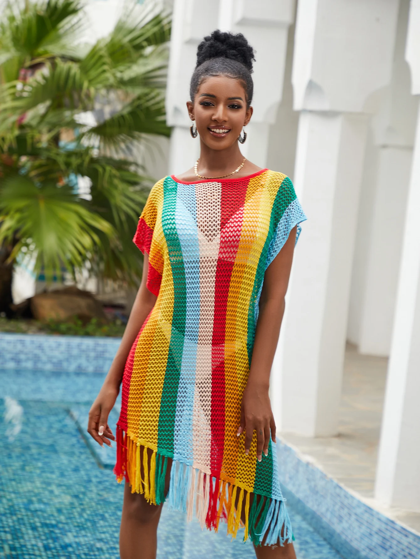 Camisa de protección solar calada europea y americana, tejido ligero y transpirable para verano, ideal para playa y actividades al aire libre. — foto 14