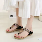 Dames Bohemian Etnische Set Teenslippers, perfect voor de zomer. Comfortabel en stijlvol, ideaal voor een casual look en zonnige dagen. — foto 1